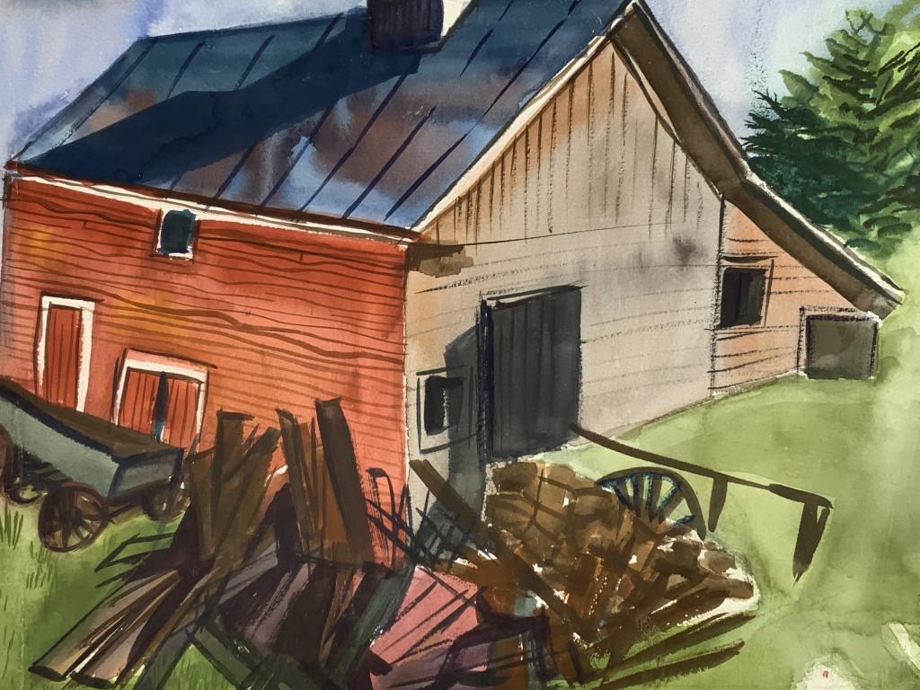 Arthur Cumings, 3 water colors (1 of 10)