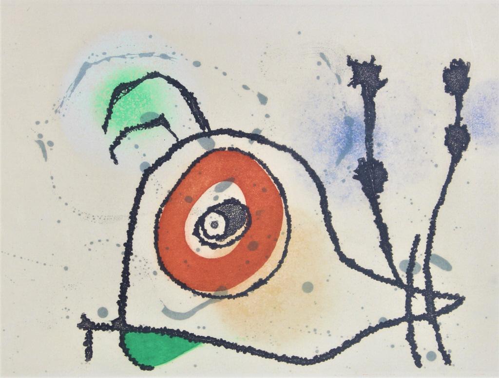 Jean Miro,, Aquatint, Escargot en Jour, Hc (1 of 8)