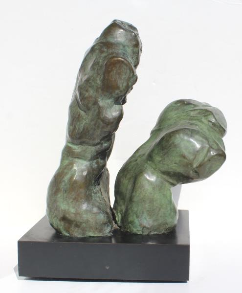 Javier Marin, Bronze sculpture, two figures (1 of 9)