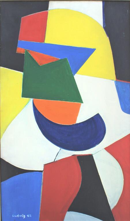 Robert C. Ludwig, Abstract, Phoenix Gallery, 1963 (1 of 6)