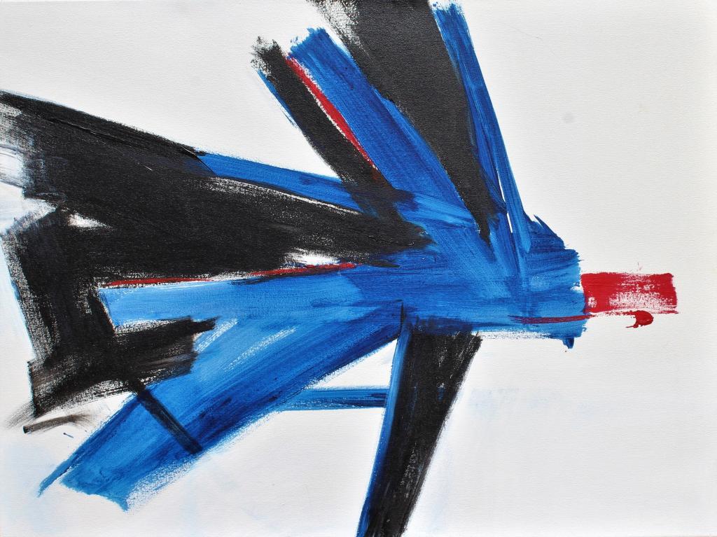Parviz Mohassel (Modern): Parviz Mohassel (Modern). Signed and dated 1998 in marker on back. Parviz Mohassel RA, Ph.D. Abstract painting is a full canvas non-objective representation. It is not a paradigm of blank page and via