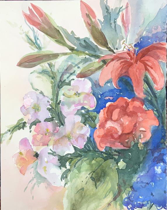 C. Burn, Lilies and snap dragon flowers (1 of 6)