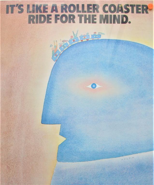 Jean-Michel Folon, Roller Coaster, poster. (1 of 5)
