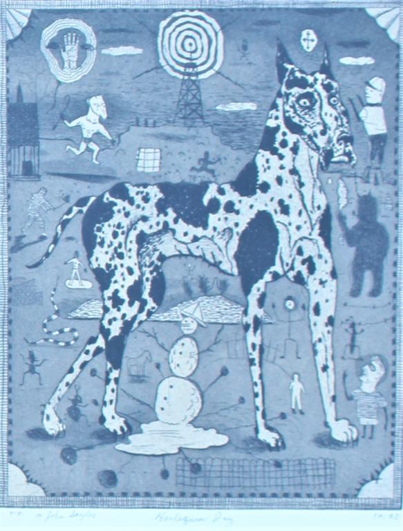 Tony Fitzpatrick, Harelaquin Dog"" (1 of 5)