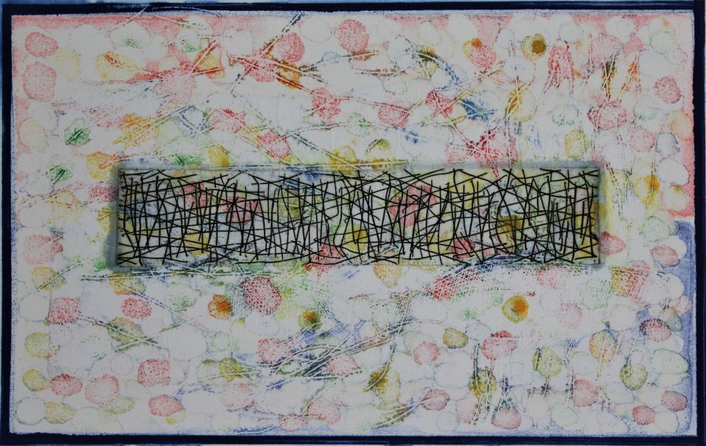 Lucio Pozzi, dated 1988: Lucio Pozzi, dated 1988. Signed and dated 1988by artist Paper size 34.5 x 28. Title: Abstract. Medium: MIxed Media. Size: 15.75 x 10.25 in. Signature: SLL. Artist: Lucio Pozzi. Unframed.