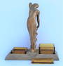 Frankart style figural ashtrays