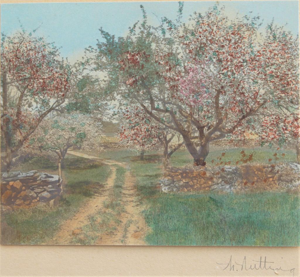 Pair of Wallace Nuttings, landscape and house (1 of 4)