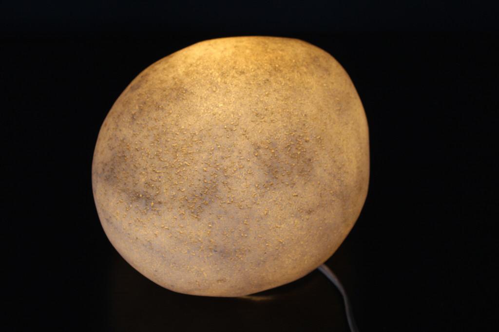Andre Cazenave Moon Rock light, mid century modern (1 of 6)