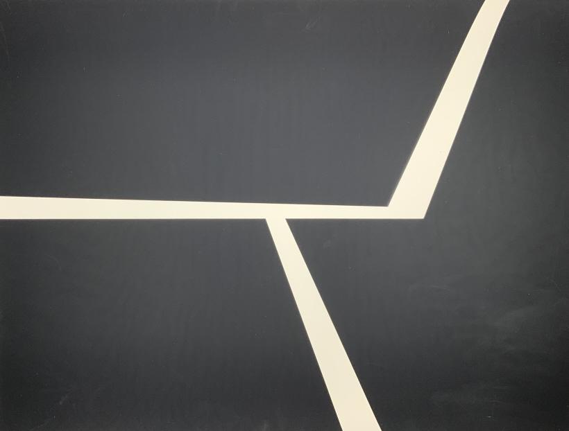 Robert Ludwig, serigraph , modern abstract.  Paper size: 22 x 29. Title: Modern abstact. Medium: (1 of 4)