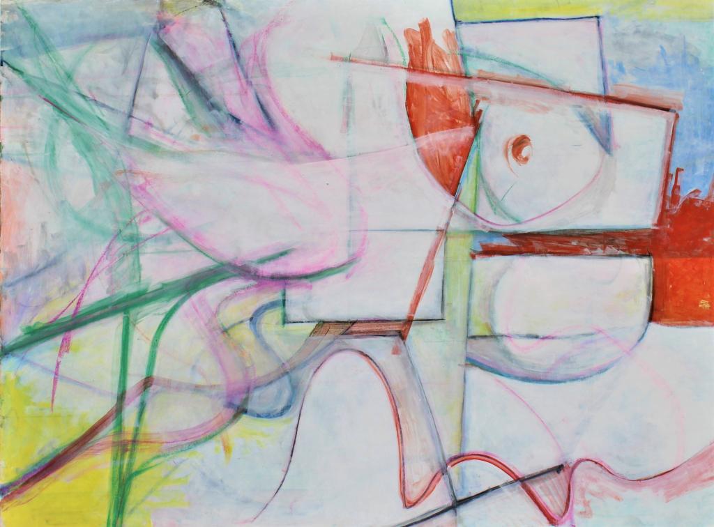 Robert C. Ludwig, Abstract. . Title: untitled. Medium: Oil on Board. Size: 36 x 48 in. Signature: (1 of 5)