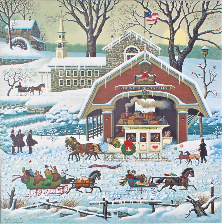 Charles Wysocki.  signed and numbered 3862/7500 by artist.. Medium:printSignature: SLL. (1 of 6)