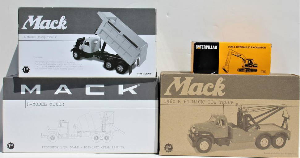 4 replica construction Vehicles toys. . (0429) on Dec 04, 2022 Lotus International Auctions