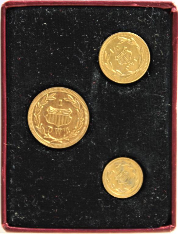 1909 Alaska-Yukon-Pacific Exposition Set (3)(Gold) (1 of 3)