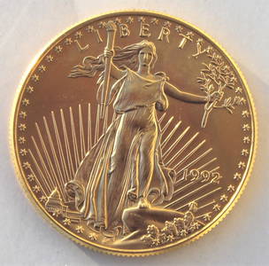 1992 $50 1 oz Gold Bullion