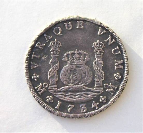 1734 Mo MF Mexico Pillar Dollar (0076) on Feb 26, 2023 Lotus International Auctions, LLC in CT