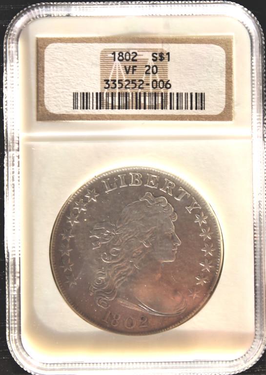1802 LIBERTY $1, NGC VF 20 USA (1 of 8)