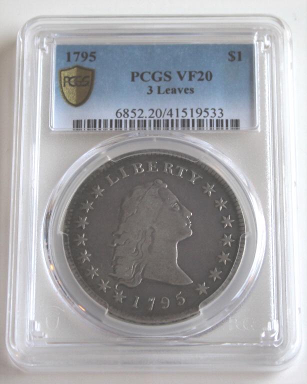 1795 $1 3 Leaves VF20 USA PCGS#41519533 (1 of 6)