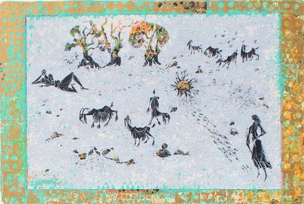 Shraga Weil, Mid Century Modern (1970): Shraga Weil, Mid Century Modern (1970). Signed and numbered 90/150 in pencil by artist. FR:20 x 28.25. Title: Mid Century modern. Medium: Lithograph. Size: 15.5 x 23.5 in. Signature: SLR. Artist: Shra