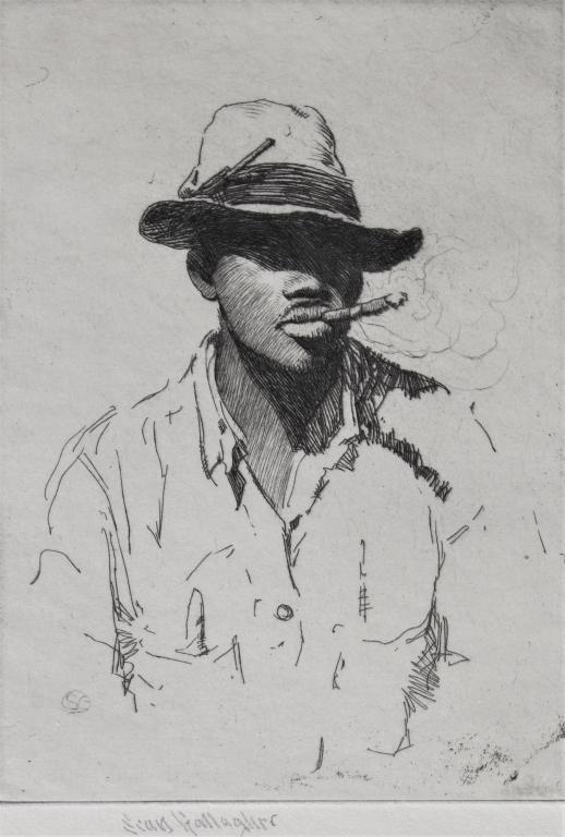 Sears Gallagher, Black  man smoking a cigar (1 of 4)