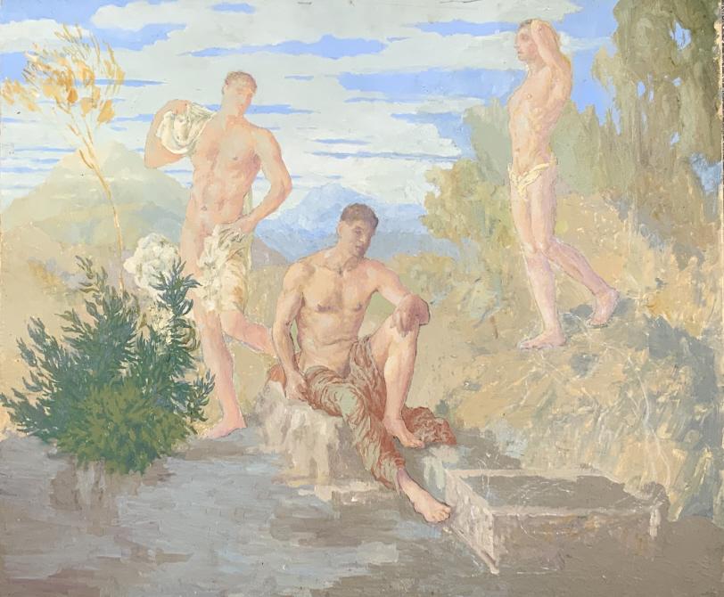 The Bathers, three men (1 of 8)