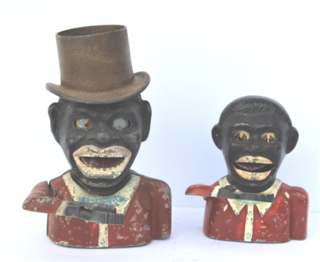Jolly Black Man Coin Swallowing Cast Iron Bank (1 of 3)