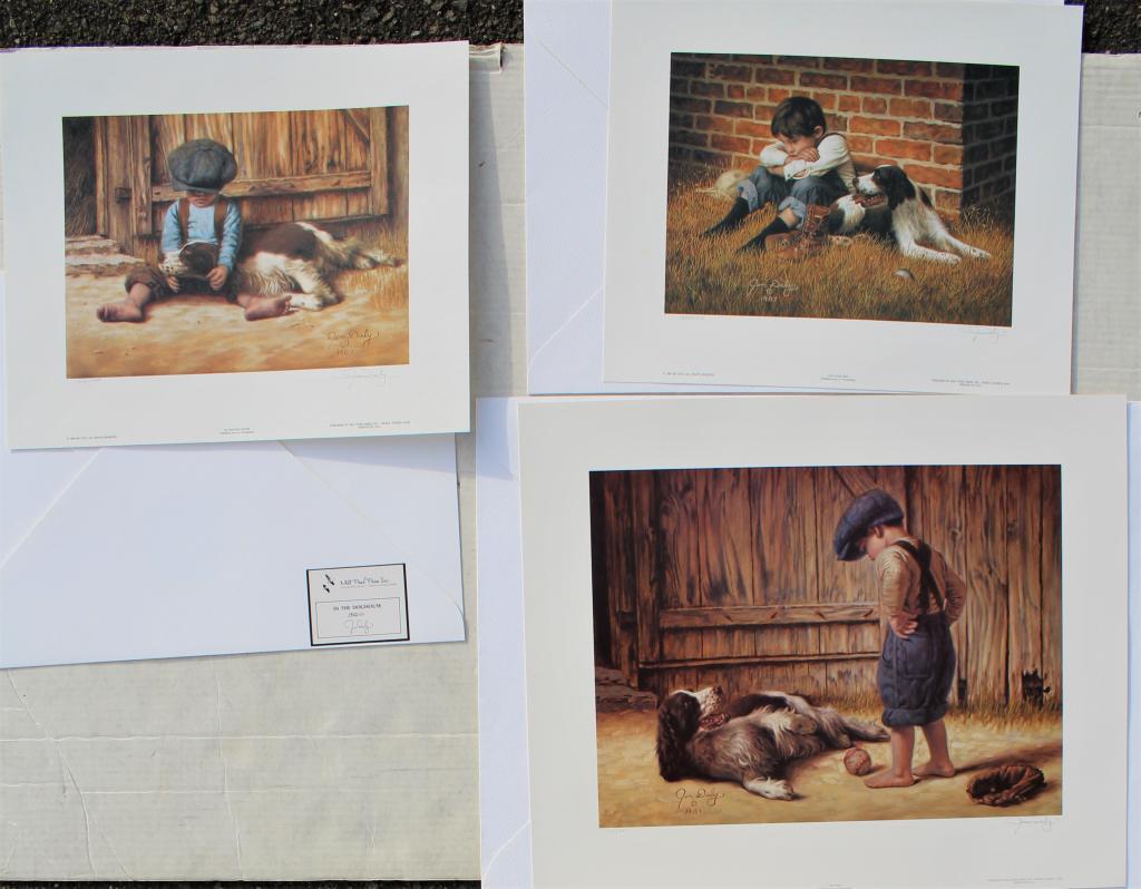 3 Jim Daly dog lithographs (1 of 5)