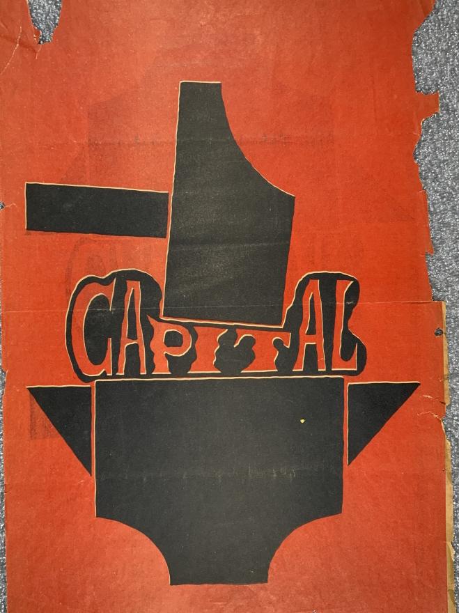 French student poster poster, Crush capitalism (1 of 7)