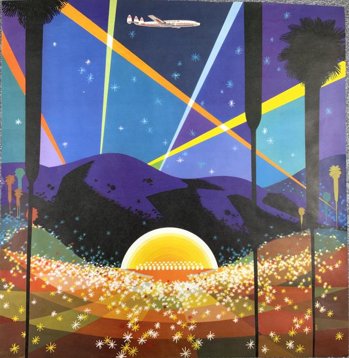 TWA airline travel poster Los Angeles (1 of 11)