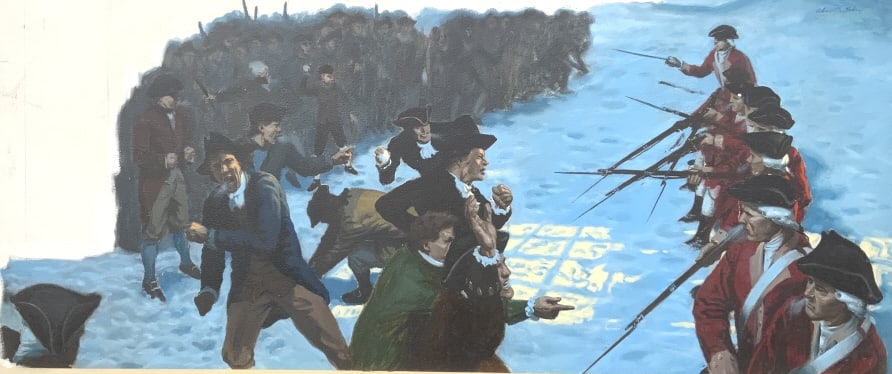 Alton S. Tobey, Golden books, Vol. 2,P. 168 -171!: Alton S. Tobey, Golden book History of the United States. The Indian Wars, 1675-1774, , Vol. 2,P. 168 -171!. "Angry Bostonians jeered at the red-coated British troops, calling them "lobster-backs". " 