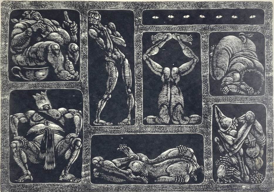 Fritz Eichenberg, Seven Deadly Sins, Artist Proof (1 of 11)