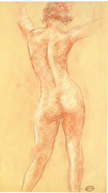 Aristide Maillol (Attrib.) Female Nude, Sanguine: Aristide Maillola (attributed) Female Nude, Sanguine. In 1881, Aristide Maillol moved to Paris, where he first attended a drawing course at the École des Beaux-Arts as a student of the painter and sc