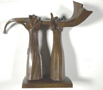 Elbert Weinberg, Modern Sculpture, Shofar: Elbert Weinberg. A figurative sculptor, Weinberg often departed from reality to present his own interpretation. His early subjects draw heavily on mythological and Biblical themes. 10/100 edition, Elb