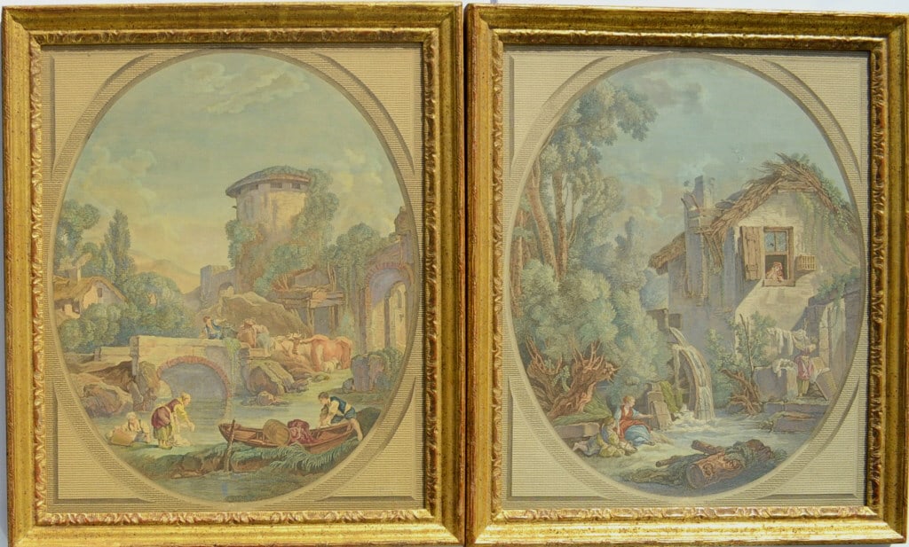 Pair of 1800's Color Engravings (1 of 5)
