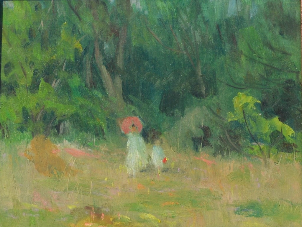 Harry Barton, Mother and daughter with Parasoll (1 of 4)