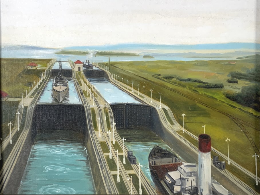 Alton Tobey, Ships going through Panama Canal (1 of 8)