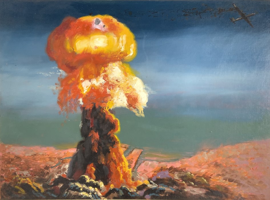 Alton Tobey, The Atom Bomb explosion & plane (1 of 4)