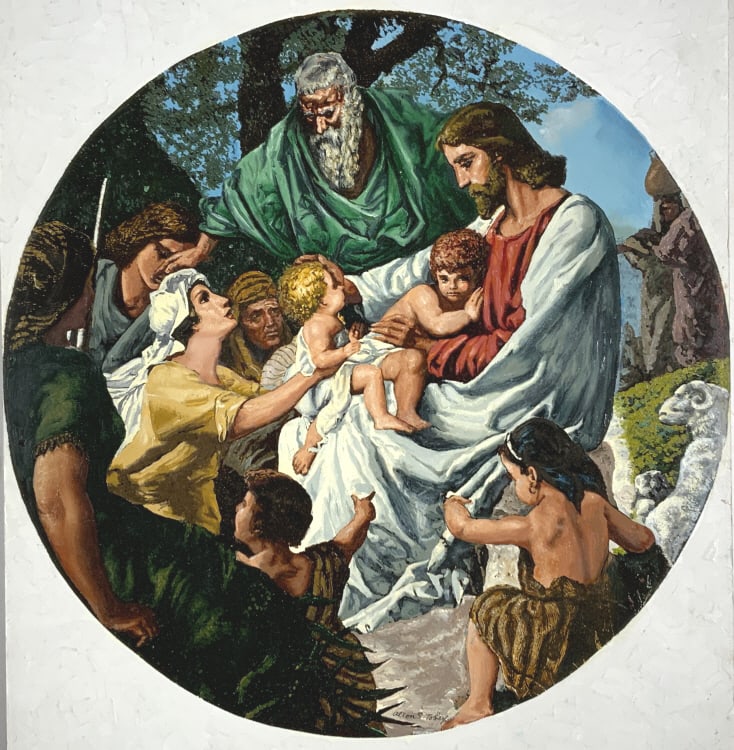 Alton S. Tobey, Jesus, plate artwork (1 of 7)