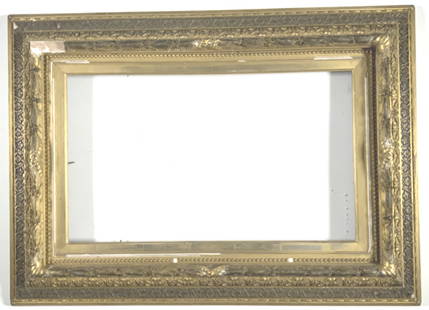 John Williamson frame used in Penn. Academy Of: John Williamson frame used in Penn. Academy Of. Fine Art. Label has Williamson name, address on paper label, written on wood address and name. Pennsylvania Academy of Fine Art label on verso. Low tide