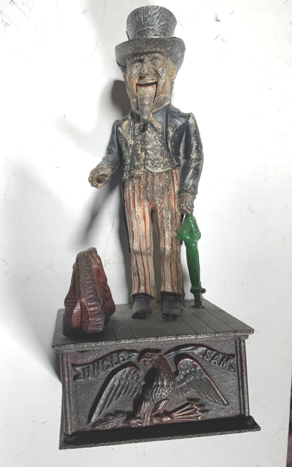 Uncle Sam, cast iron mechanical bank (1 of 7)