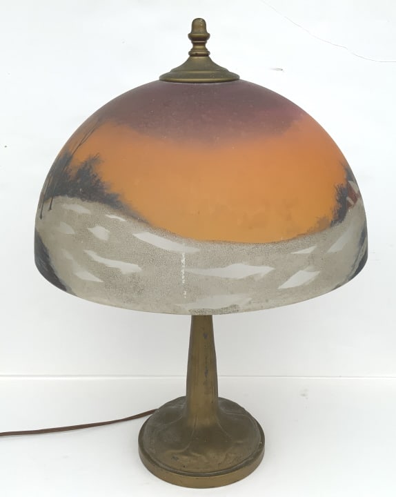 Handel Reverse painted shade table lamp (1 of 10)