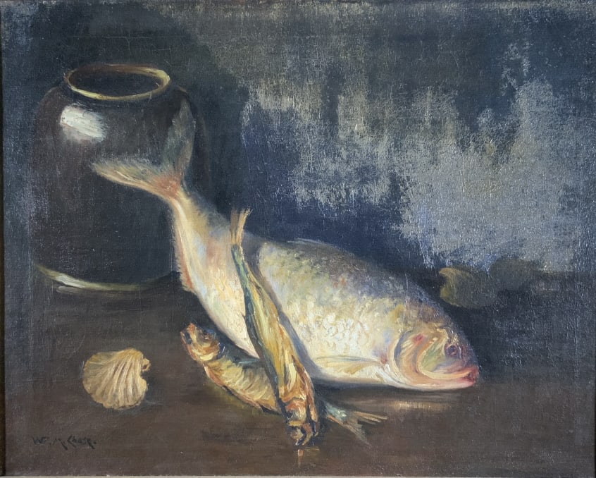 William Merritt  Chase, Fish, oyster, still  life (1 of 12)