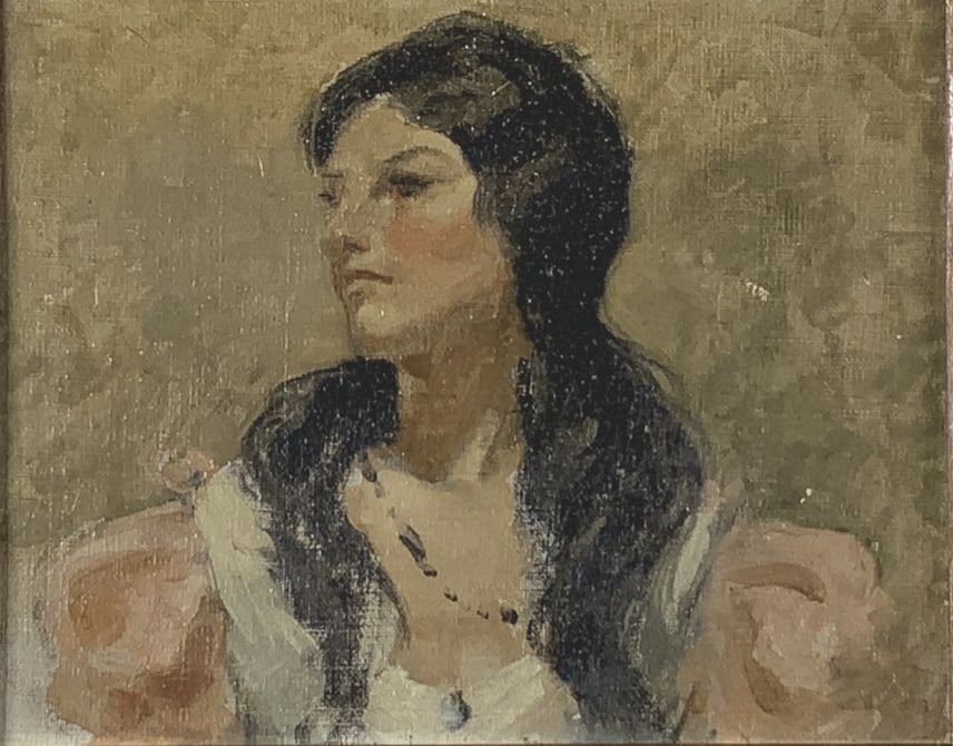 Female portrait, unsigned (1 of 5)