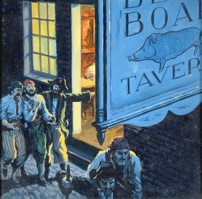 Alton S. Tobey, Blue Boar Tavern,  Pirates. (1 of 6)