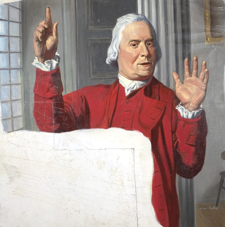 Alton S. Tobey, Sam Adams Speaking (1 of 9)