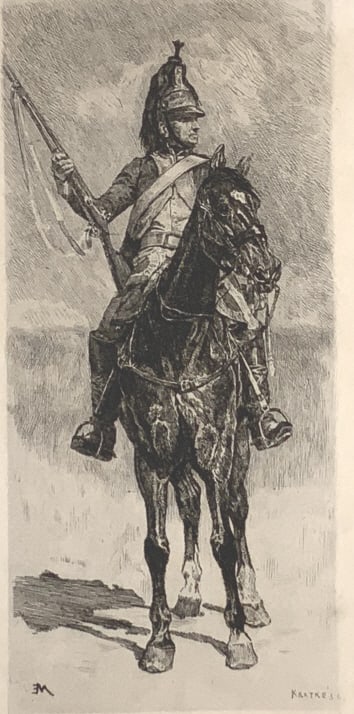 3 artworks jean Louis  Ernest Meissonier, France (1 of 13)