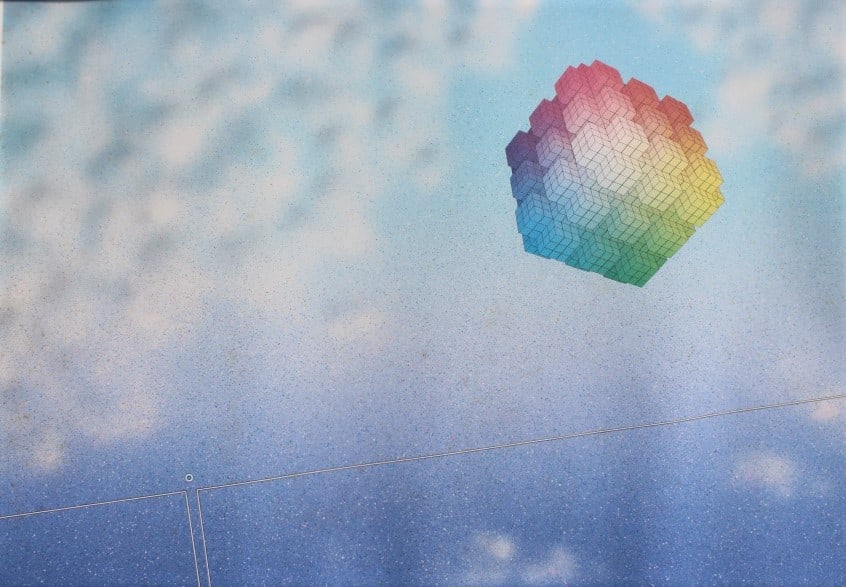 Beck & Jung: Beck & Jung. dated 1981, no glass. Title: Misti Moon Box. Medium: Digital print. Size: 16.5 X 23.75 in. Signature: SLR. Artist: Beck & Jung. Framed.