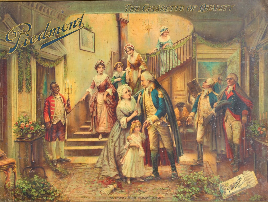 Percy (Edward ) Moran Washington at Mt Vernon: Percy (Edward ) Moran Washington at Mt Vernon. Piedmont Cigarettes Ad. Percy (Edward Percy) Moran (1862 - 1935) was active/lived in New York, Pennsylvania. Percy Moran is known for Genre, landscape, p