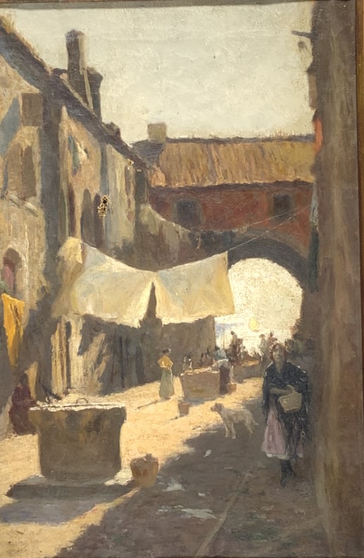 European street scene near water (1 of 7)