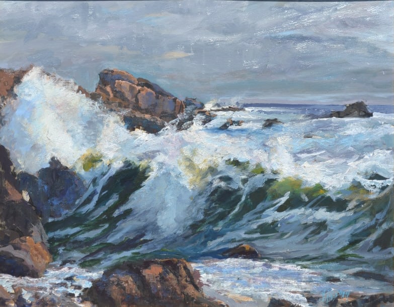Crashing waves by Barry Marshall (1 of 4)