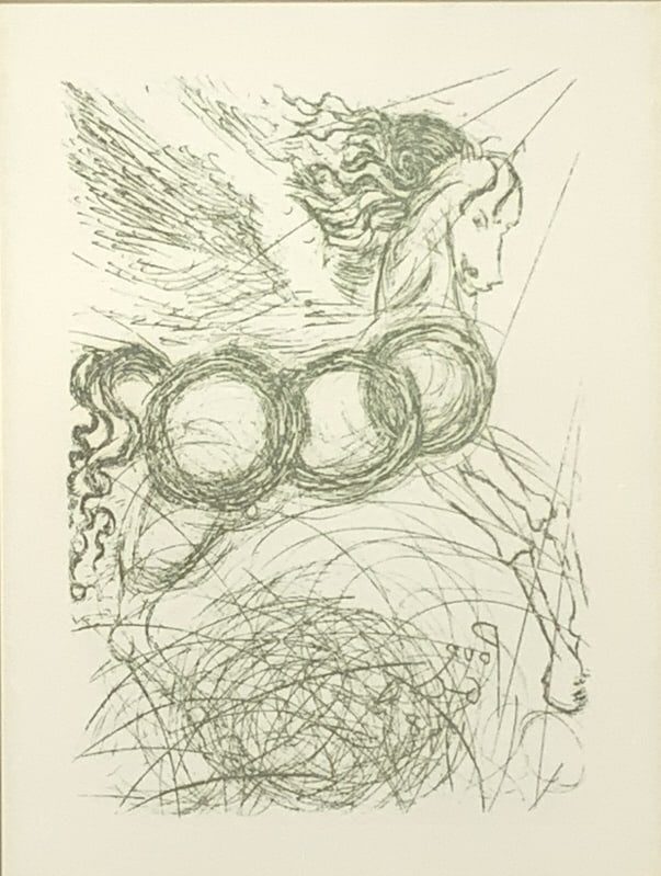 Salvador Dali, Pegasus, etching (1 of 7)